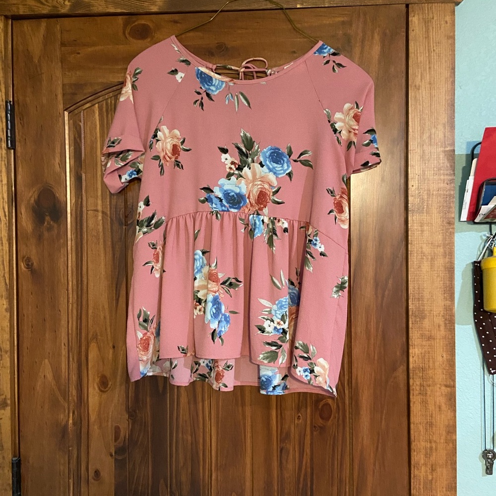 Floral babydoll top
